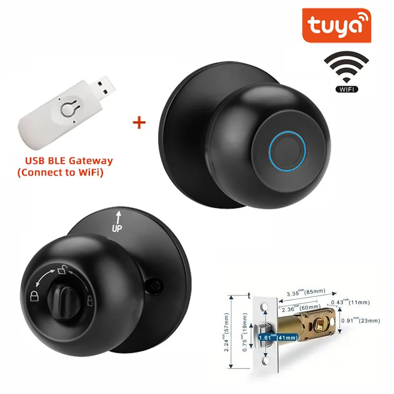 Biometric Fingerprint Door Handle