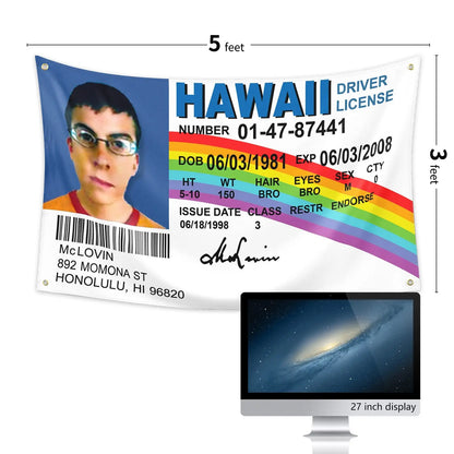 McLovin Fake ID Flag