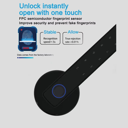 Biometric Smart Door Handle With Fingerprint