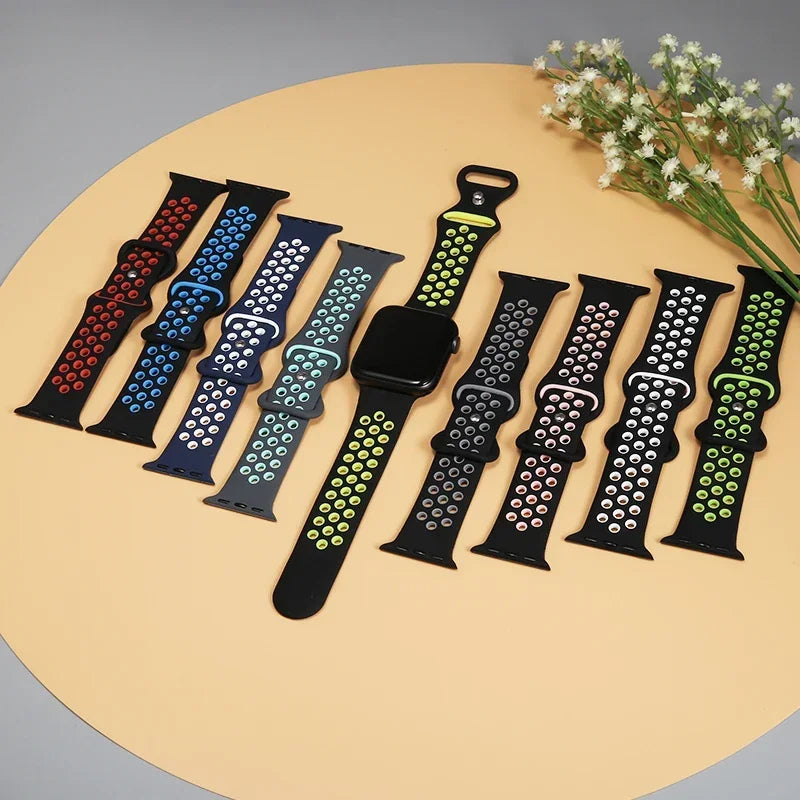 Silicon Sport Strap Bands - For Apple Watch