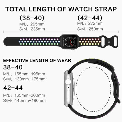 Silicon Sport Strap Bands - For Apple Watch