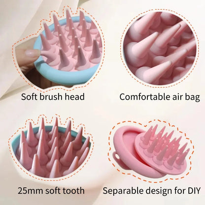 Silicone Shampoo Scalp Hair Massager