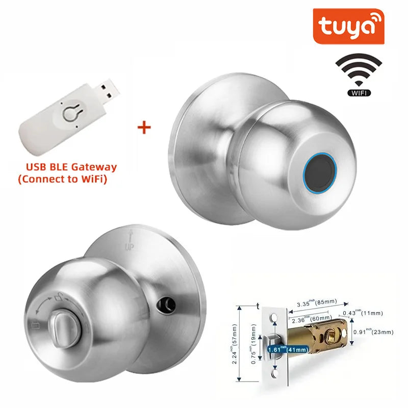 Biometric Fingerprint Door Handle