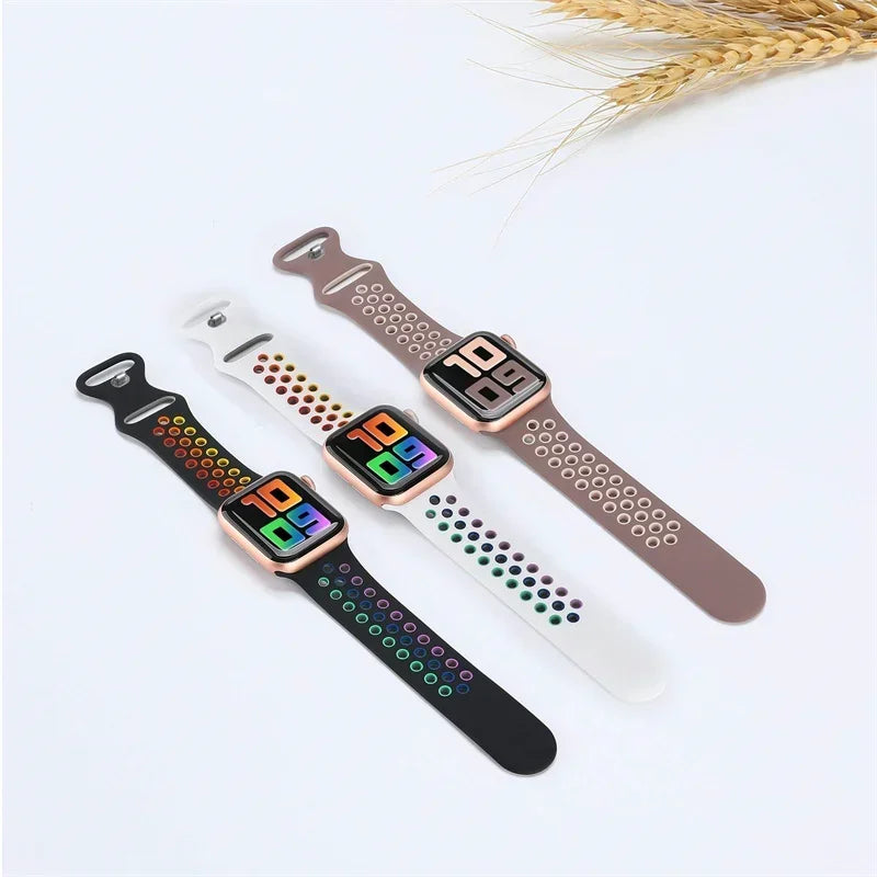 Silicon Sport Strap Bands - For Apple Watch