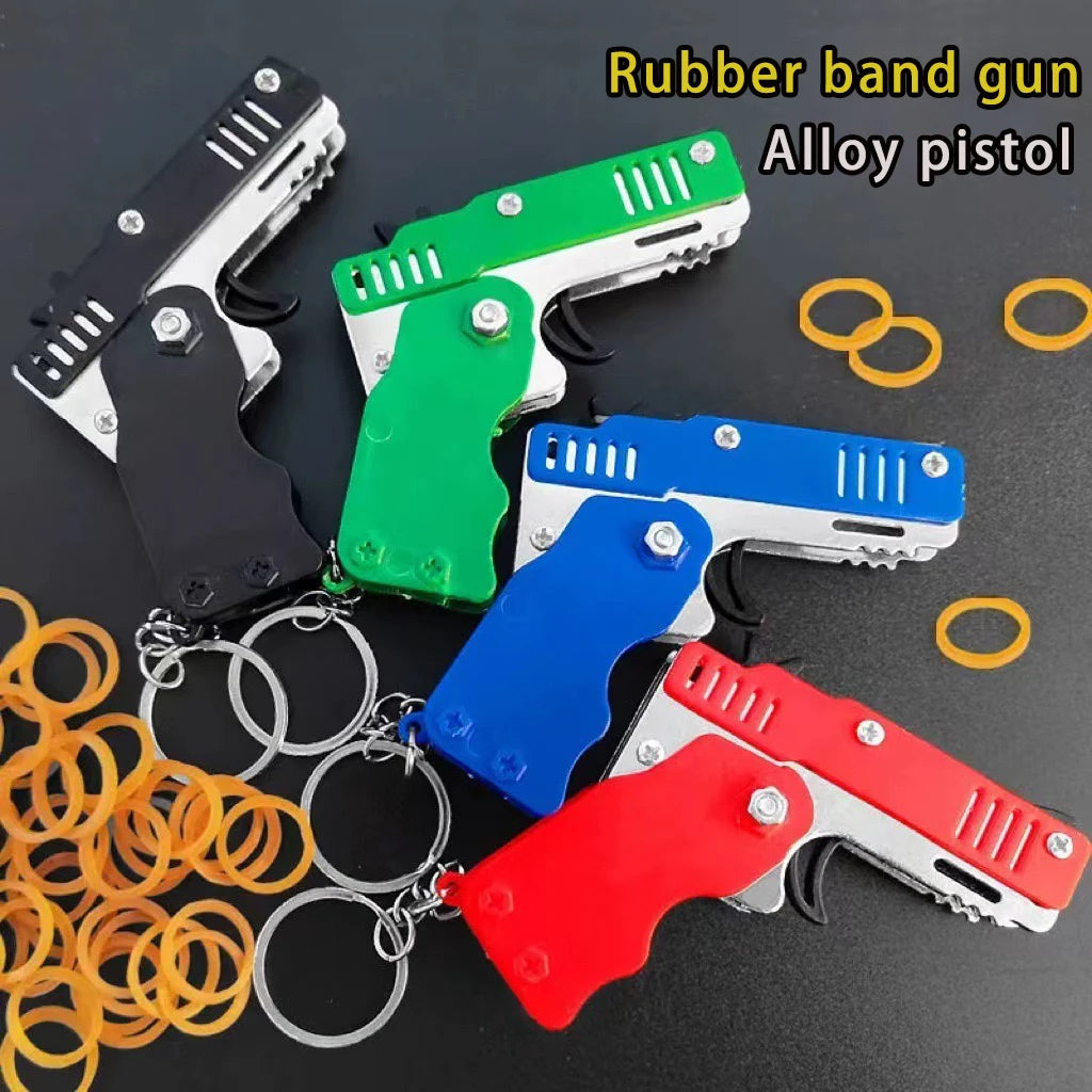 Metal Burst Rubber Band Toy