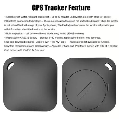 GPS Square Tracker - Apple Find My Compatible