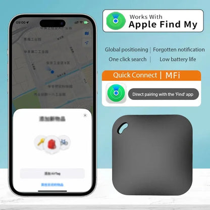 GPS Square Tracker - Apple Find My Compatible