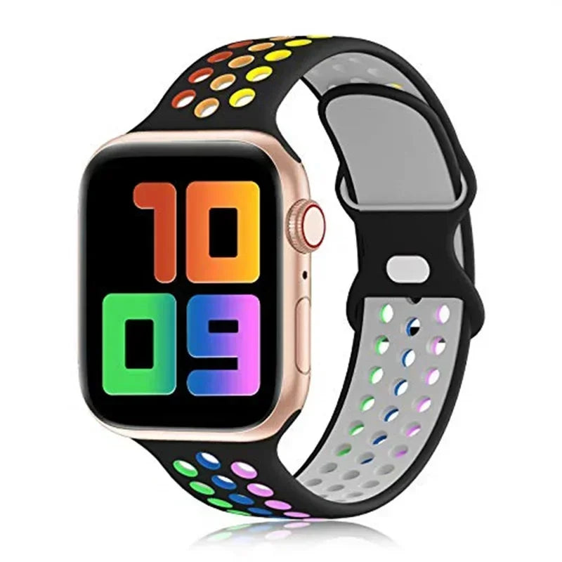 Silicon Sport Strap Bands - For Apple Watch